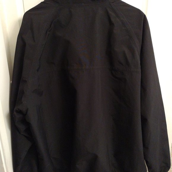 Men's Squall Jacket Land's End Jacket Fleece Lined Zip Pockets XL Black Jacket - Picture 6 of 10